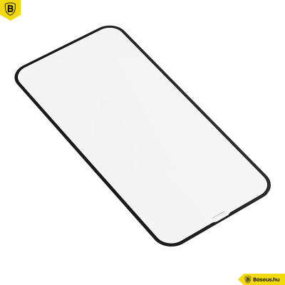 Baseus iPhone 12 Pro Max 0,23mm kijelzővédő üvegfólia (2db/cs.) - Fekete