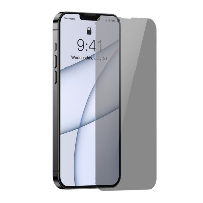 Baseus Tempered Glass Anti-spy 0.3mm iPhone 13 Pro Max készülékhez (2db)
