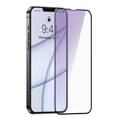 Baseus Anti-blue kijelzővédő üvegfólia 0.3mm iPhone 13 Pro Max készülékhez (2db)
