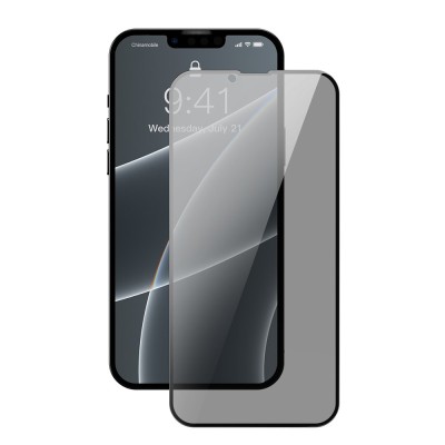 Baseus Anti-spy kijelzővédő üvegfólia 0.3mm iPhone 13/13 Pro készülékhez (2db)