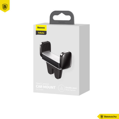 Baseus Steel Cannon Clip-on autós tartó hűtőrácshoz - Ezüst
