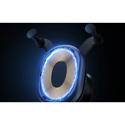 Baseus Stable Pro Vezeték nélküli, gravitációs, autós telefontöltő és tartó, 15W (fekete)