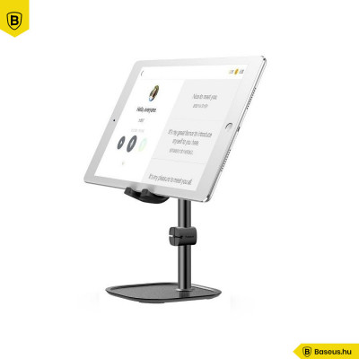 Baseus asztali telefon-tablet tartó - Fekete