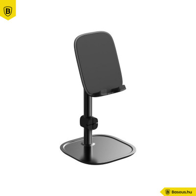 Baseus asztali telefon-tablet tartó - Fekete