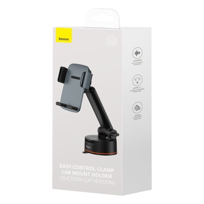 Baseus Easy Control autós telefontartó tapadókoronggal (szürke)