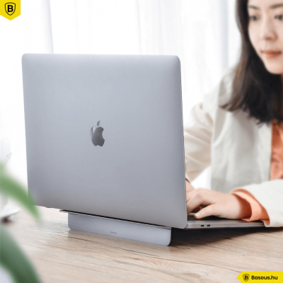 Baseus Papery MacBook és Laptop asztali tartó - Sötét szürke
