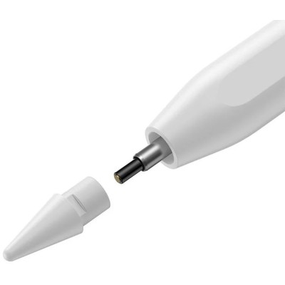 Baseus Smooth Writing Stylus LED ceruza telefonhoz / táblagéphez, fehér (mágneses töltés)