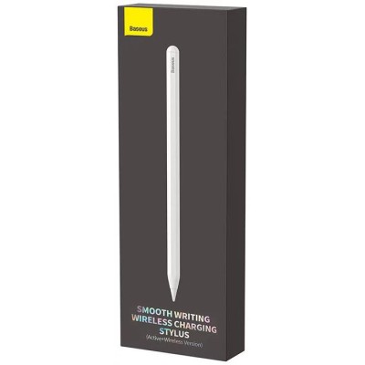 Baseus Smooth Writing Stylus LED ceruza telefonhoz / táblagéphez, fehér (mágneses töltés)