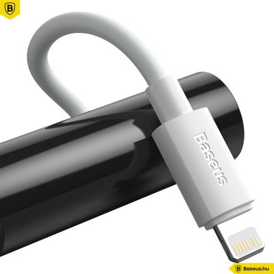 Baseus Simple Wisdom USB-C/Lightning adat/töltőkábel PD 20W 1,5m (2db) - Fehér