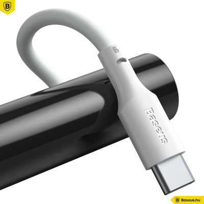Baseus Simple Wisdom USB-C adat/töltőkábel PD 40W 5A 1,5m (2db) - Fehér