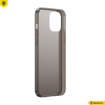 Baseus iPhone 12 Mini matt üveg tok - Fekete