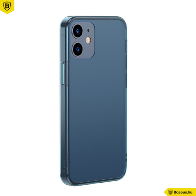 Baseus iPhone 12 Mini matt üveg tok - Kék