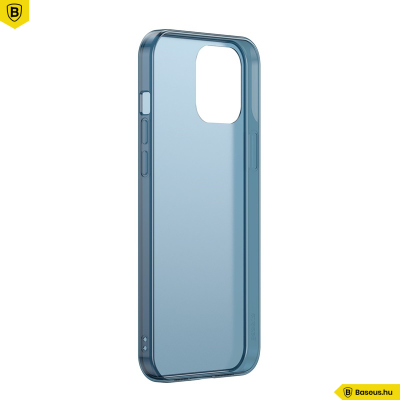 Baseus iPhone 12 Mini matt üveg tok - Kék