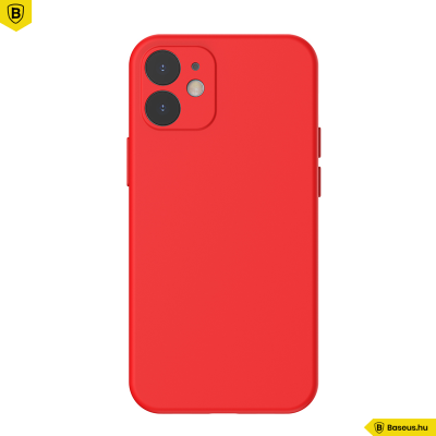 Baseus iPhone 12 Mini rugalmas gél tok  - Piros