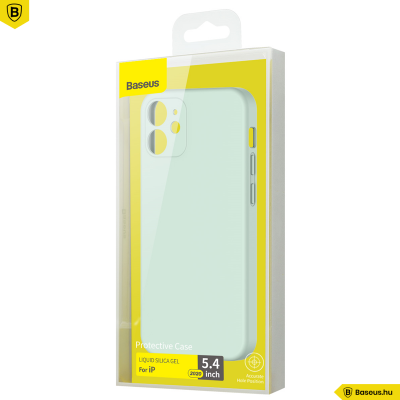 Baseus iPhone 12 Mini rugalmas gél tok  - Menta