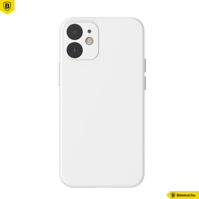 Baseus iPhone 12 rugalmas gél tok  - Fehér