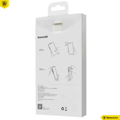 Baseus iPhone 12 rugalmas gél tok  - Fehér
