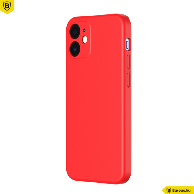 Baseus iPhone 12 rugalmas gél tok  - Piros