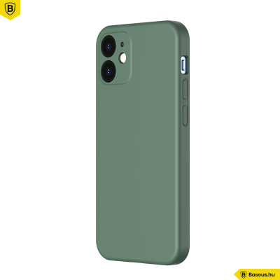 Baseus iPhone 12 rugalmas gél tok  - Sötétzöld