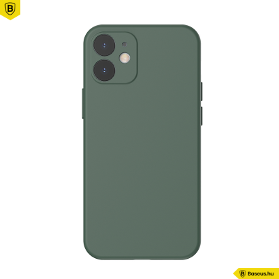 Baseus iPhone 12 rugalmas gél tok  - Sötétzöld