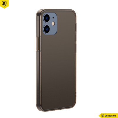 Baseus iPhone 12/12 Pro matt üveg tok - Fekete