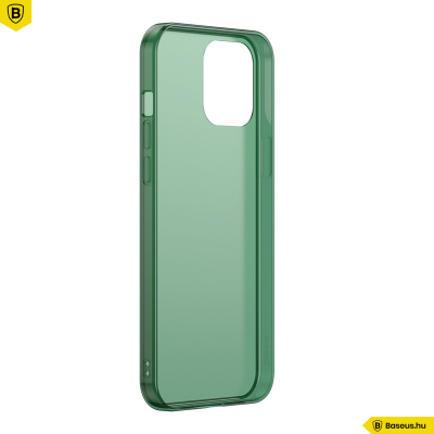 Baseus iPhone 12/12 Pro matt üveg tok - Zöld