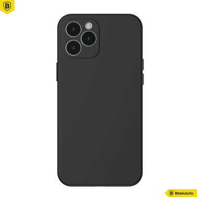Baseus iPhone 12 Pro rugalmas gél tok  - Fekete