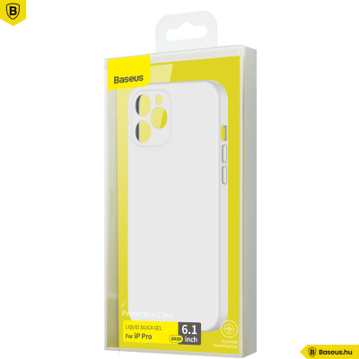 Baseus iPhone 12 Pro rugalmas gél tok  - Fehér