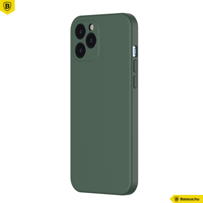 Baseus iPhone 12 Pro Max rugalmas gél tok  - Sötétzöld