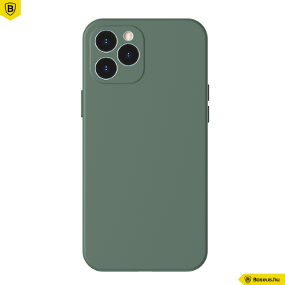 Baseus iPhone 12 Pro Max rugalmas gél tok  - Sötétzöld
