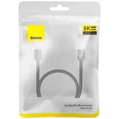 Baseus High Definition HDMI - HDMI kábel, 0.5m, 8K, fekete