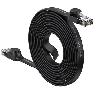 Baseus Ethernet RJ45 hálózati kábel, 1Gbps, 10m (fekete)