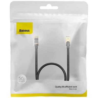 Baseus Ethernet RJ45 hálózati kábel, 10Gbps, 1m (fekete)