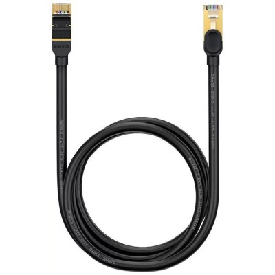 Baseus Ethernet RJ45 hálózati kábel, 10Gbps, 3m (fekete)