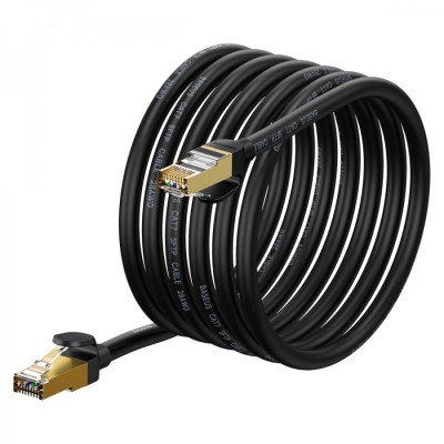 Baseus Speed ​​Seven szupergyors ​​RJ45 internetkábel 10Gbps 5m fekete