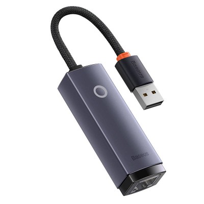 Baseus Lite Series USB – RJ45 hálózati adapter, 100Mbps, szürke 