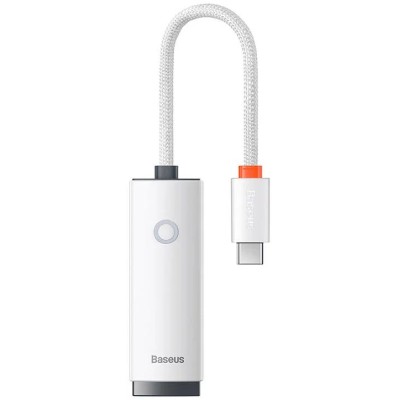 Baseus Lite Series USB-C – RJ45 hálózati adapter, 100Mbps (fehér)