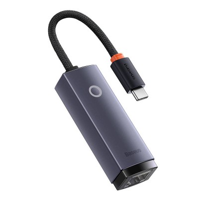 Baseus Lite Series USB-C – RJ45 hálózati adapter, szürke