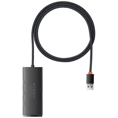 Baseus Lite Sorozat Hub 4 az 1-ben USB - 4x USB 3.0, 1m (fekete)