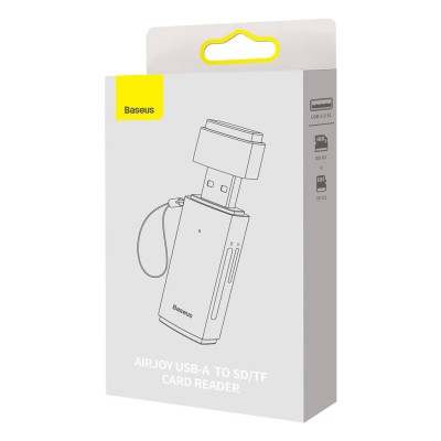 Baseus Lite Series SD/TF memória kártya olvasó, USB (szürke)
