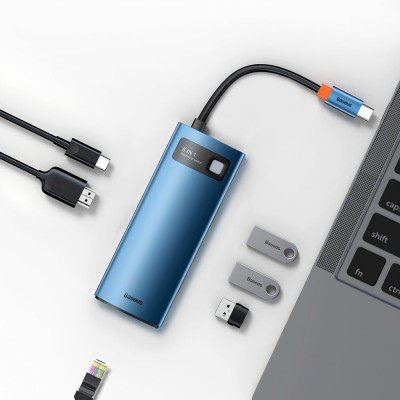 Baseus adapter 6 az 1-ben USB-C hub 3x USB 3.0 + HDMI + USB-C PD 4K HD