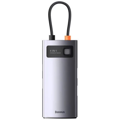 Baseus Metal Gleam Series 4 az 1-ben hub, USB-C - 4x USB 3.0