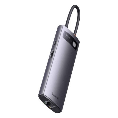 Baseus StarJoy Series Hub 6 az 1-ben USB-C to 3x USB 3.0 + HDMI + USB-C PD + RJ45