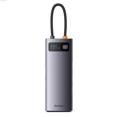 Baseus StarJoy Series Hub 8 az 1-ben  USB-C to 3x USB 3.0 + HDMI + USB-C PD + RJ45 + microSD/SD