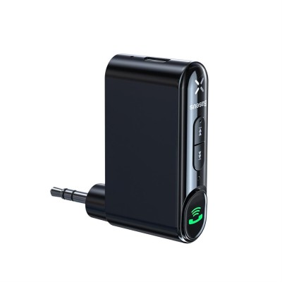 Baseus Qiyin AUX vevő Bluetooth 5.0 (fekete)