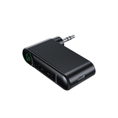 Baseus Qiyin AUX vevő Bluetooth 5.0 (fekete)