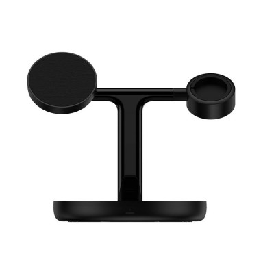 Baseus indukciós töltő 3 az 1-ben 15 W MagSafe állvány (fekete)