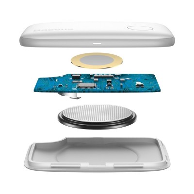 Baseus T2 Bluetooth nyomkövető zsinórral (fehér)